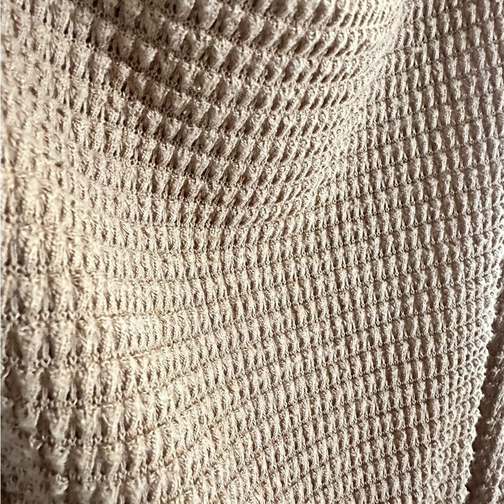 🔴 5 for $40 SALE! 
Gilli Brown Waffle Textured Light Weight Front Knot Top sz S - Picture 8 of 13